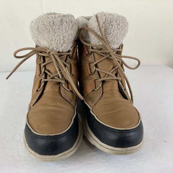 Sorel Women Sz 11 Waterproof Lined Lace Up Rain / Snow Boot With Logo - Picture 2 of 7